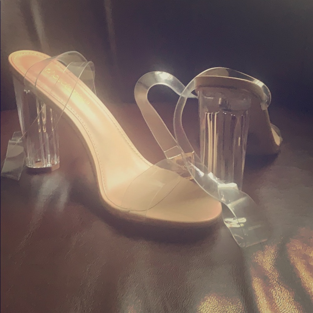 Hanna Transparent Heeled Sandal